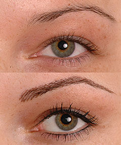 Feather Eyebrow Tattoo